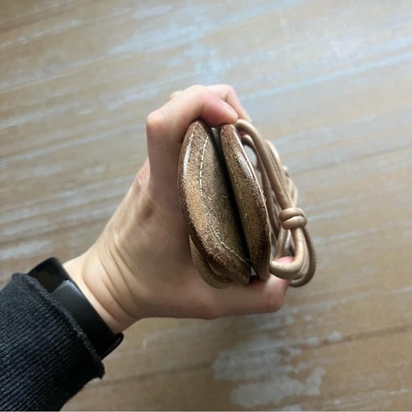 Prada Knotted Leather Sandals Boho Gladiator Preppy Casual Tan Western Womens 6 - Picture 10 of 10